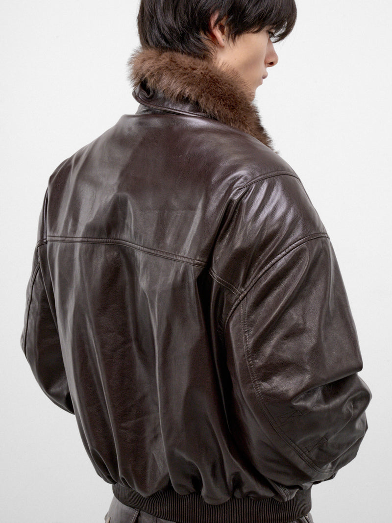 Grease Oversized Cargo Flight Jacket (MJ084W-GFL-200-GREASE)