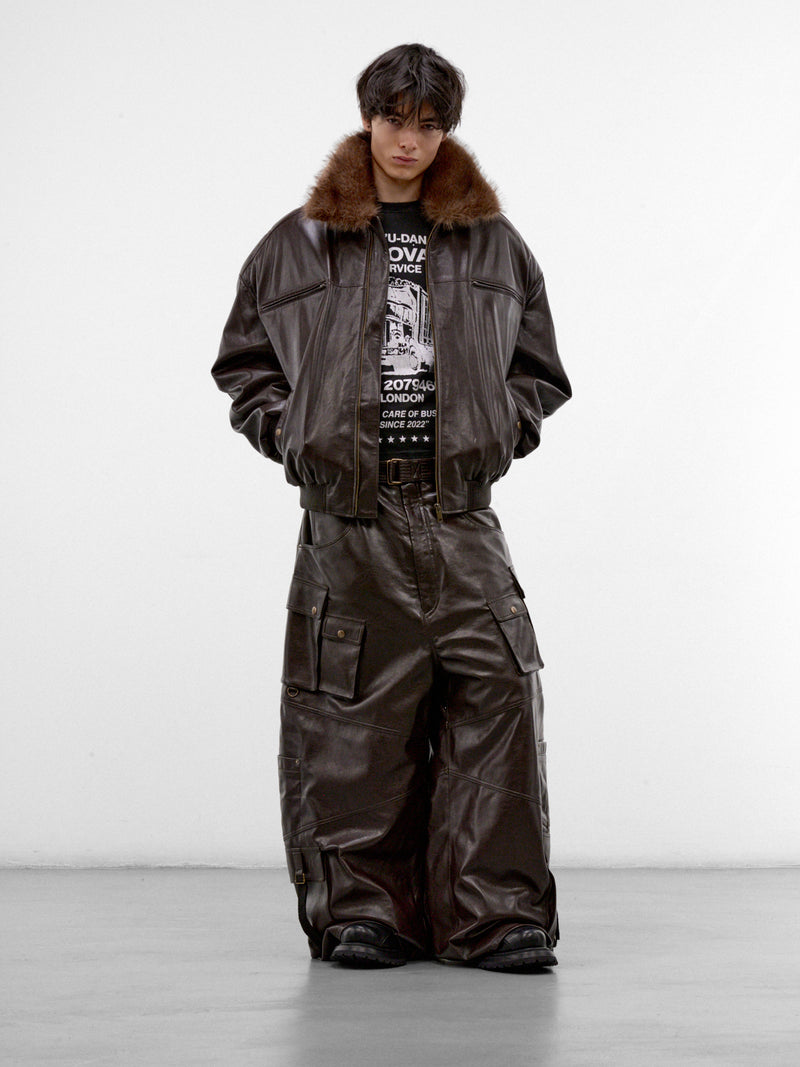 Grease Oversized Cargo Flight Jacket (MJ084W-GFL-200-GREASE)