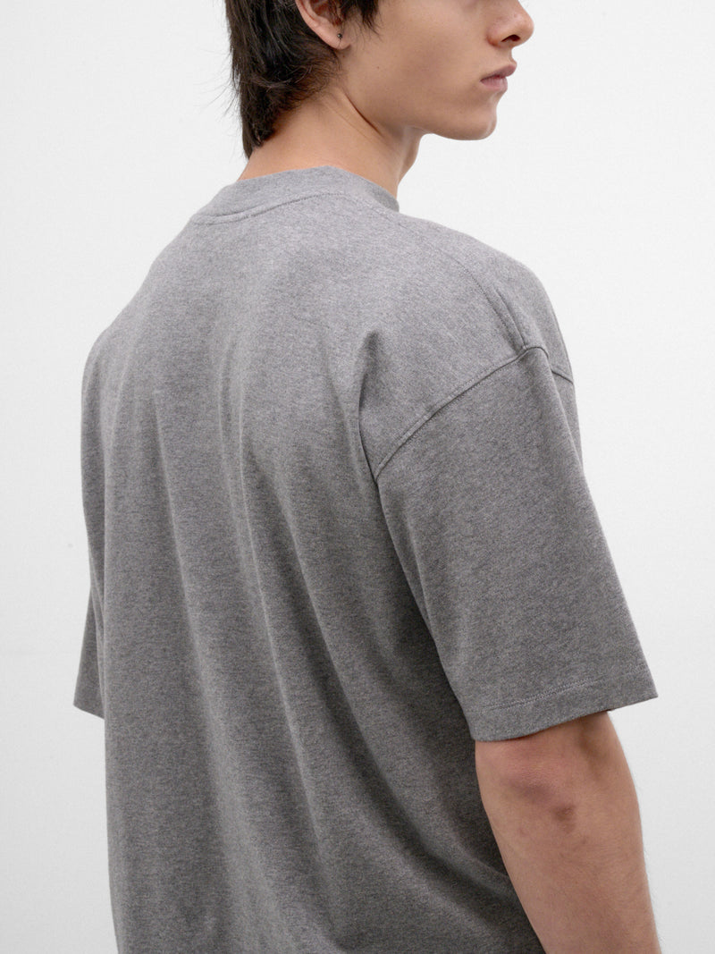 Gray Melange Cotton Oversized Tee (MJE09-JER02-DARK-GREY-MELANGE)