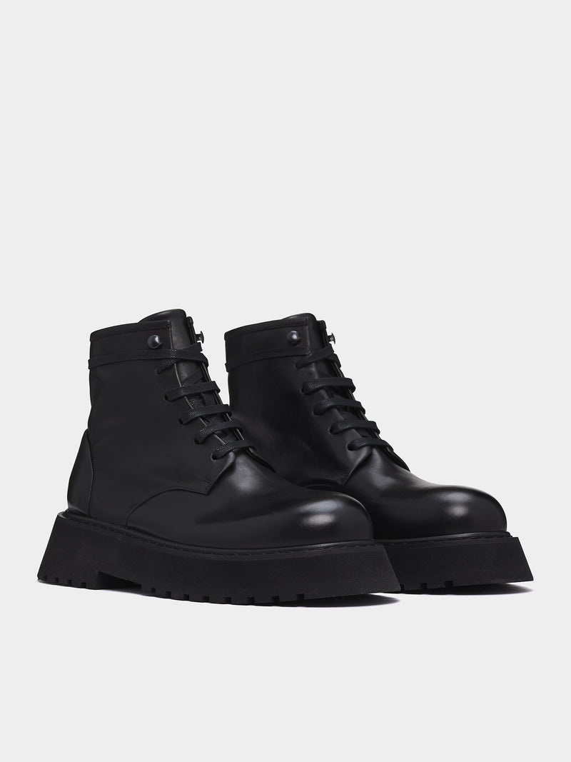 Micarro Lace-Up Ankle Boots (MM4186-P011-666-BLACK)