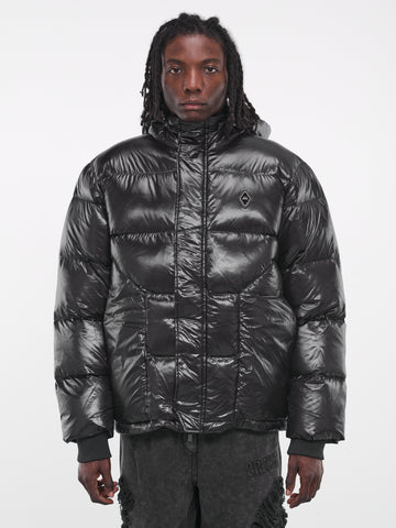 ☆LAFUDGE STORE☆DUCKDOWN SEARING COLLAR LONG PADDING JACKET ELONGATED DOWN COAT EZA