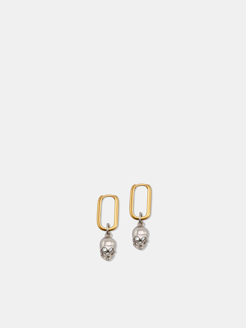 9K Gold & Silver Momento Earrings (MOMENTO-TWO-TONE-9K-YELLOW-925)