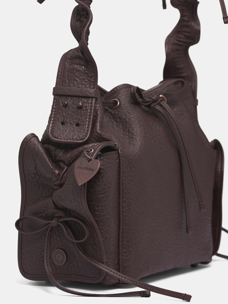 Brown Leather Multi-Pocket Bag (MP-BIG-GRAINY-CHOCOLATE-BROWN)