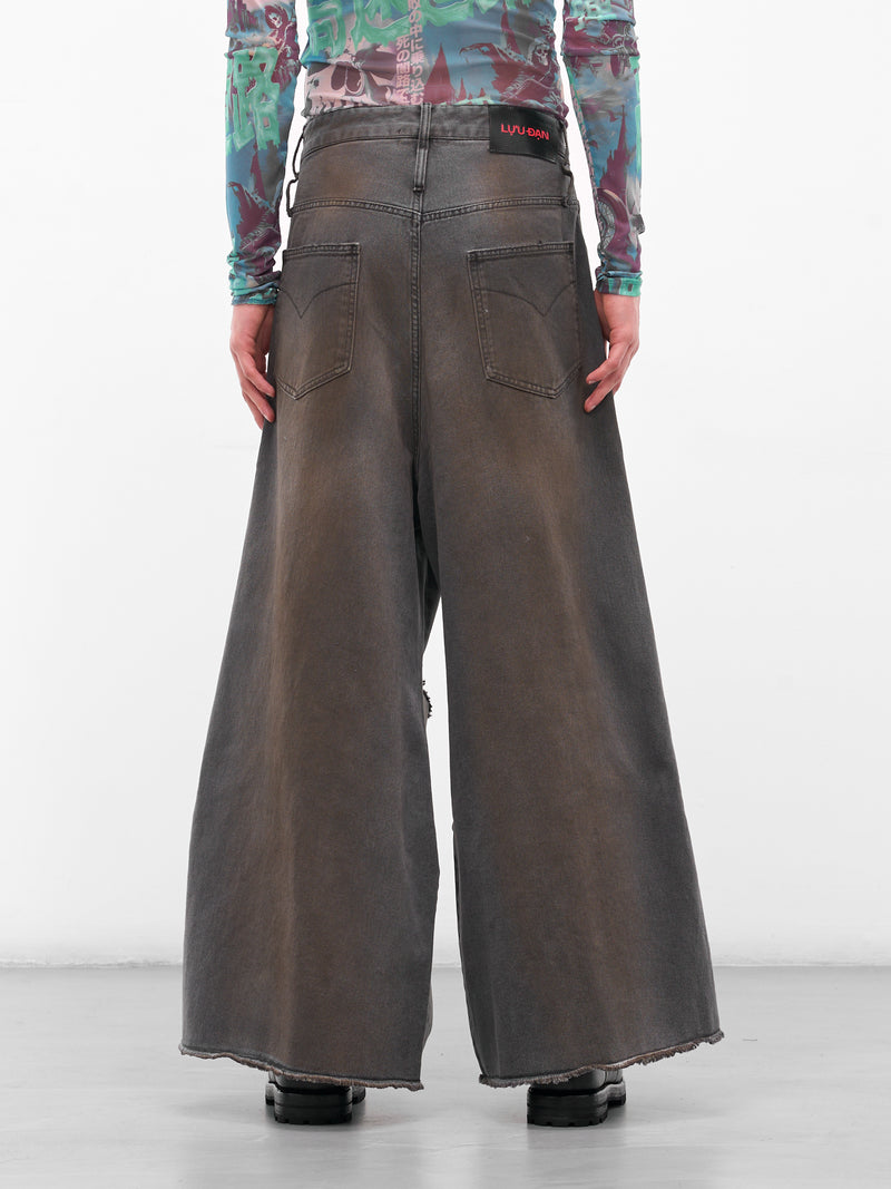 Distressed Dumpster Denim Baggy Jeans (MP093D-WDD-DIRTY-OUTCAST-GREY)