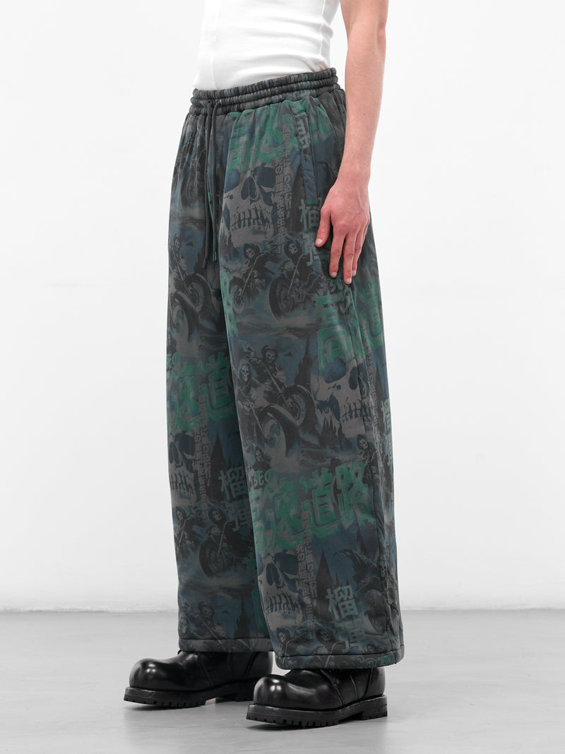 Ghost Rider Wadded Bontan Sweatpants (MP095J-HJ-DARK-SMOKE)