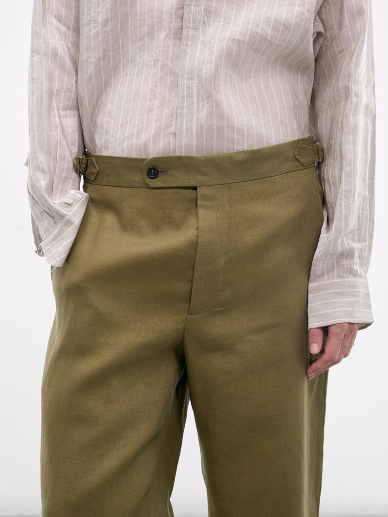 BODE Linen Buckle Trousers | H.Lorenzo - detail 1