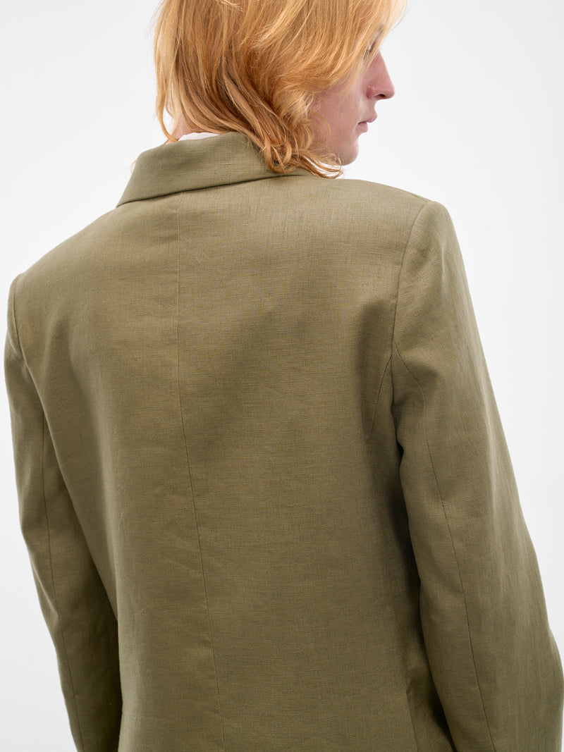 BODE Linen Double-Breasted Blazer | H.Lorenzo - detail 1