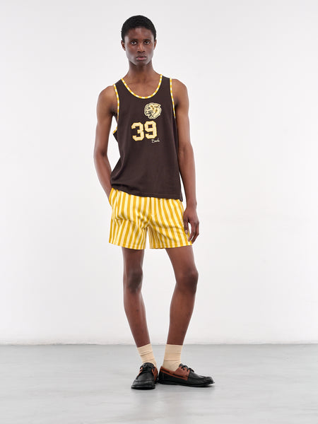 くらしを楽しむアイテム Bobcat (MRS25CS037-BROWN-BLACK) Singlet トップス