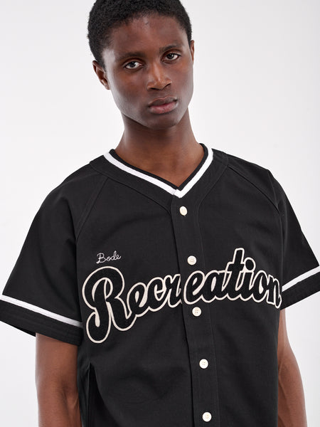 Tシャツ・カットソー BODE SS25 Shirts (MRS25SH040 BLACK) Baseball Shirt (MRS25SH040-BLACK)