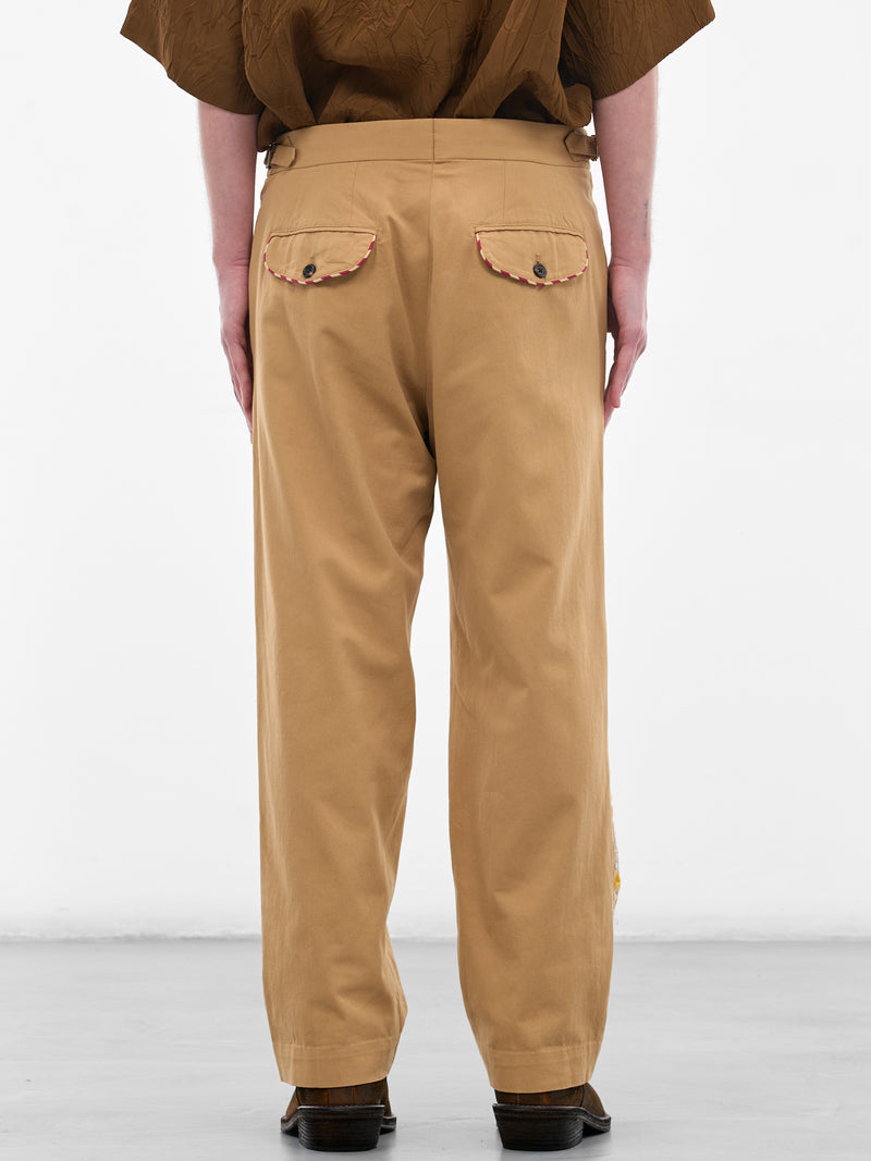 BODE Linen Buckle Trousers | H.Lorenzo - back