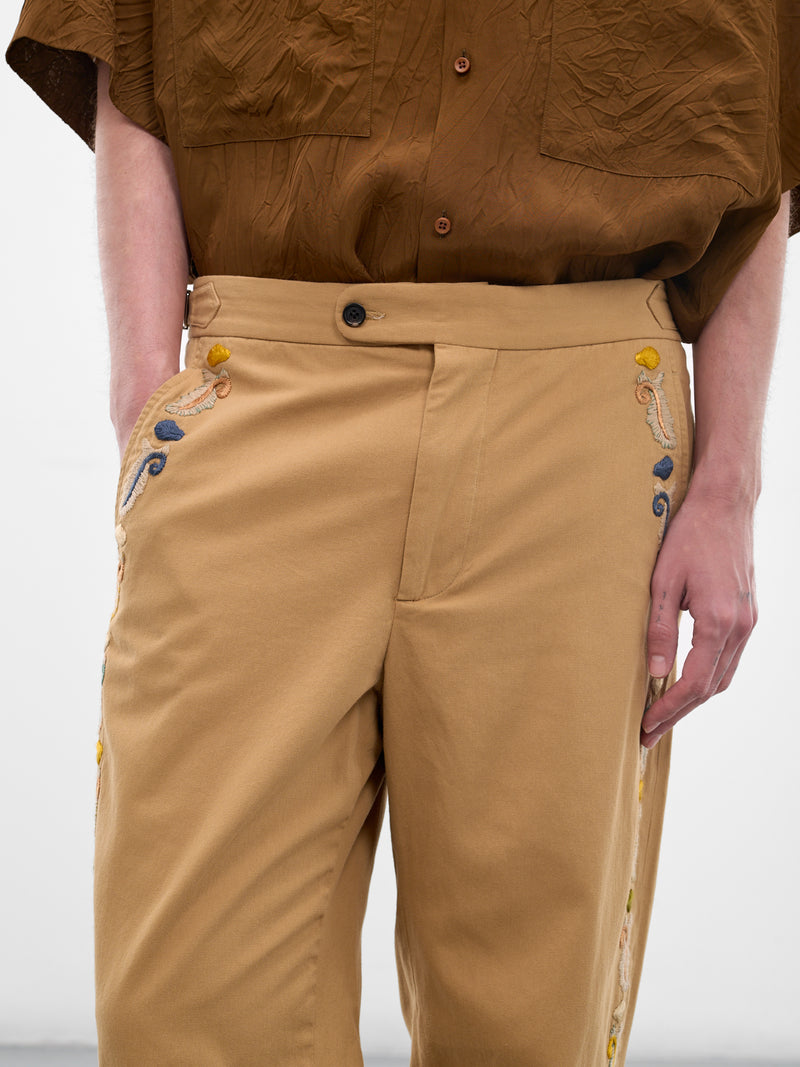 BODE Linen Buckle Trousers | H.Lorenzo - detail 1
