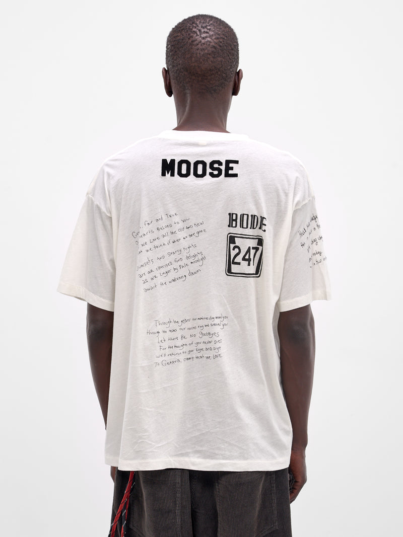 White Camp Crest Cotton Tee (MRS26CS032-CREAM)