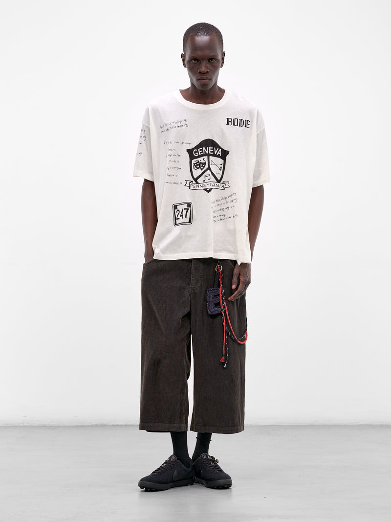 White Camp Crest Cotton Tee (MRS26CS032-CREAM)