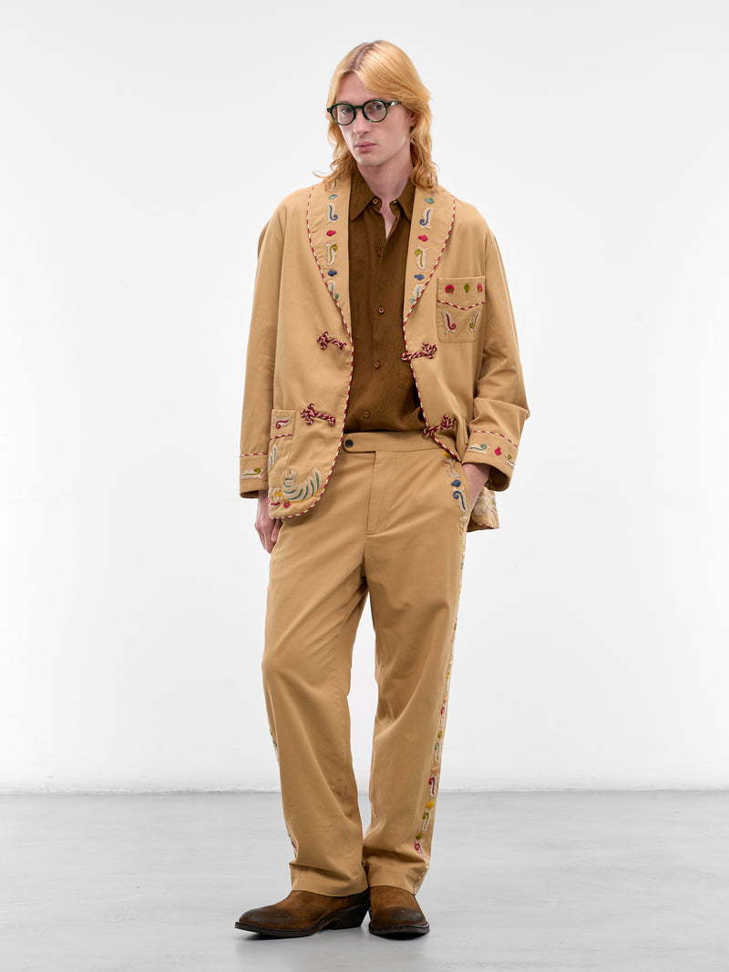 BODE Linen Buckle Trousers | H.Lorenzo - styled