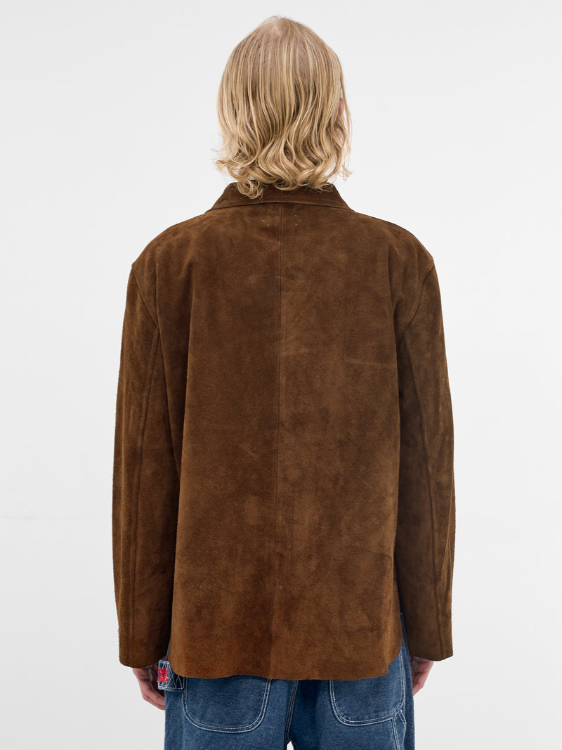 Brown Suede Overshirt (MRS26JA009-BROWN)