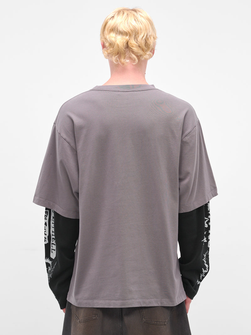 Ghost Rider Layered Double Tee (MT103J-HCJ-GHOST-RIDER-LT-SMOK)