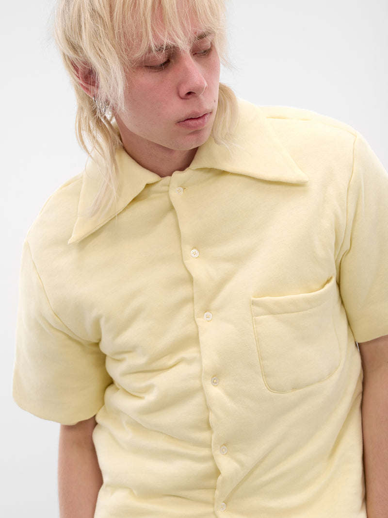 Spoiled Milk Wadded Shift Shirt (MT118J-LJ-100-SPOILED-MILK)