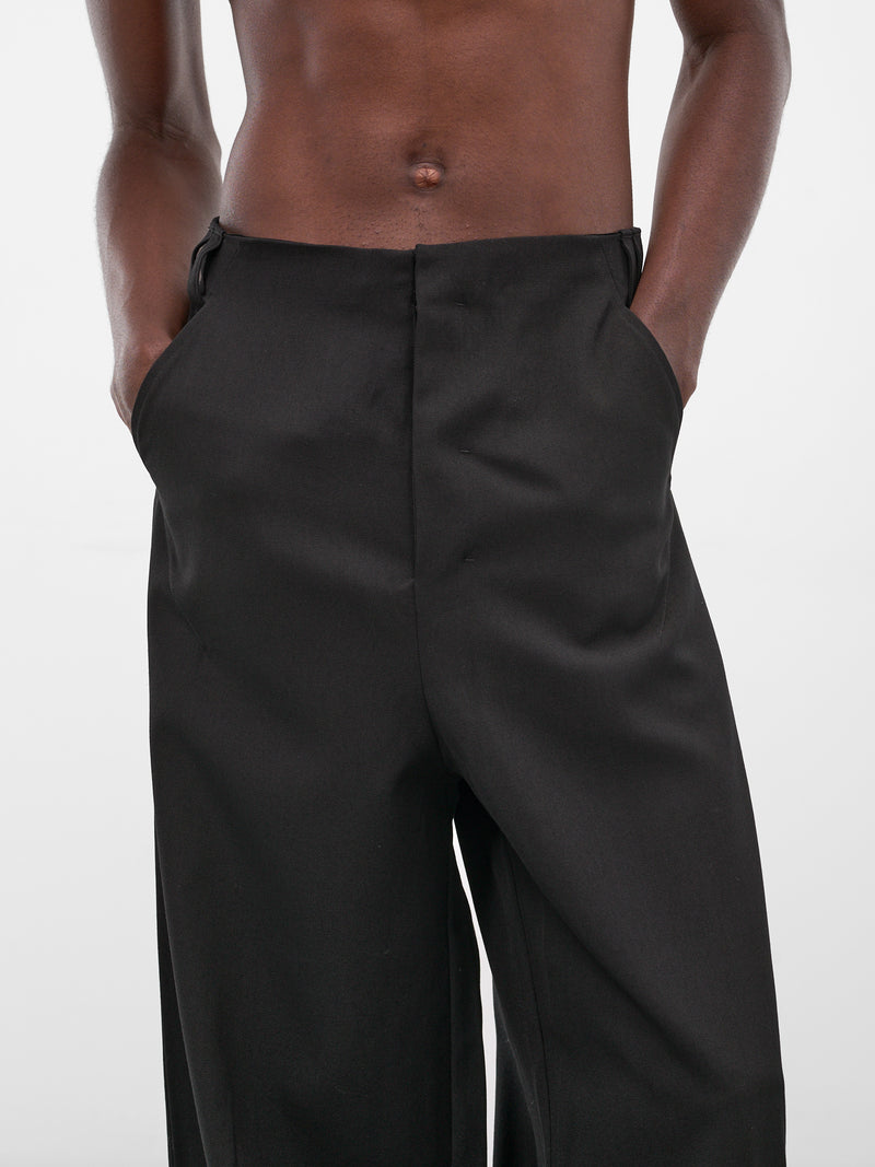 Kevin Black Wool Slit Trousers (N3-AW25-N3-PT-01-EB-EUPHORIC-B)