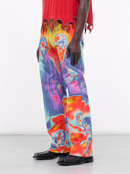 パンツ TENDER PERSON ANGEL DENIM PANTS BLACK Angel Denim Pants (NL-PT-4224-THERMOGRAPHY)