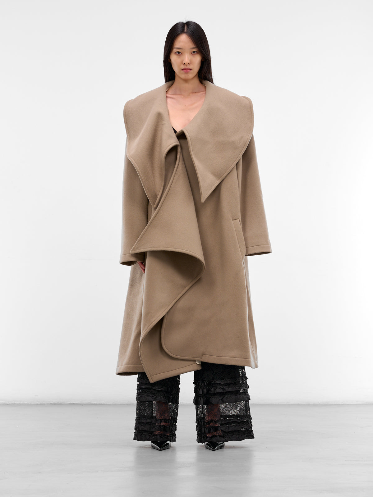 Wool-Cashmere Bambola Opera Coat (NP08-C001-DFWC-TAUPE)