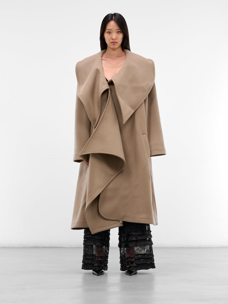 Wool-Cashmere Bambola Opera Coat (NP08-C001-DFWC-TAUPE)
