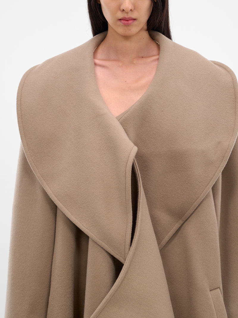 Wool-Cashmere Bambola Opera Coat (NP08-C001-DFWC-TAUPE)