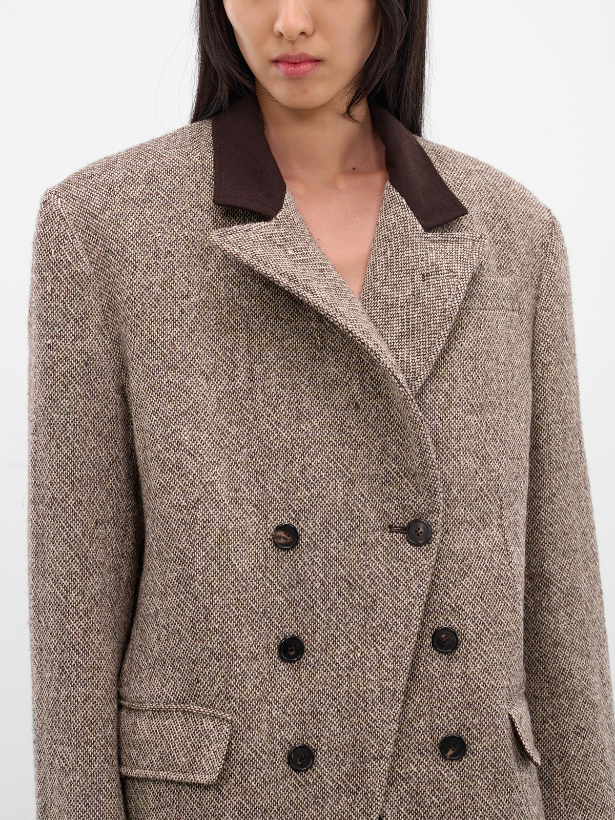 Brown Barleycorn Tweed Caccia Jacket (NP08-J009-BCTW-BROWN-MELANGE)