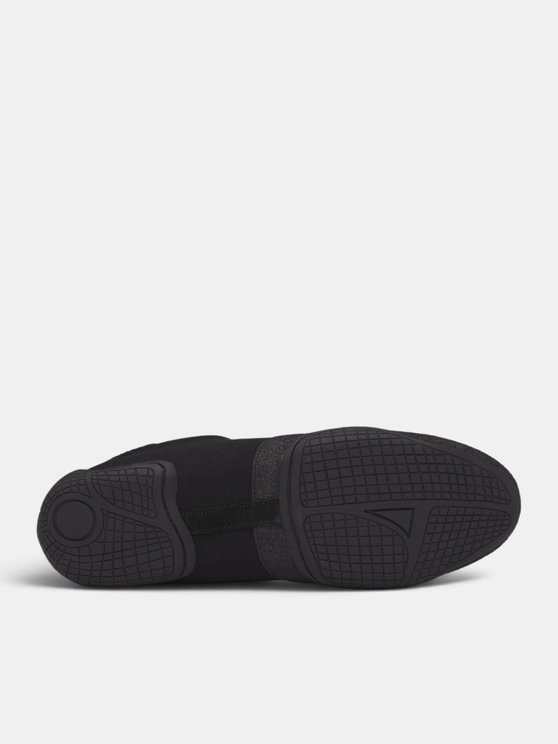 Black Canvas Noxis Low Sneakers (OA-AW26-SHO-102-03-BLACK)