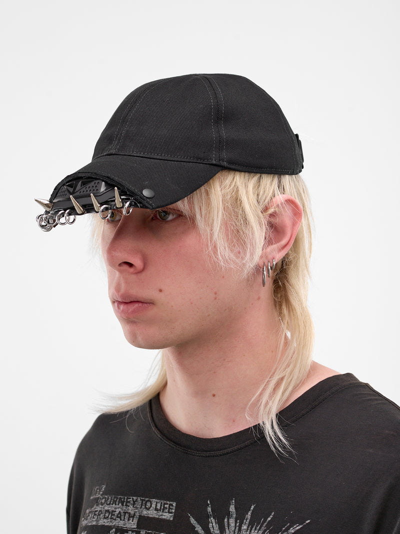 Object C52 Silver Studded Hat (OBJECT-C52-BLACK-SILVER-STUD)