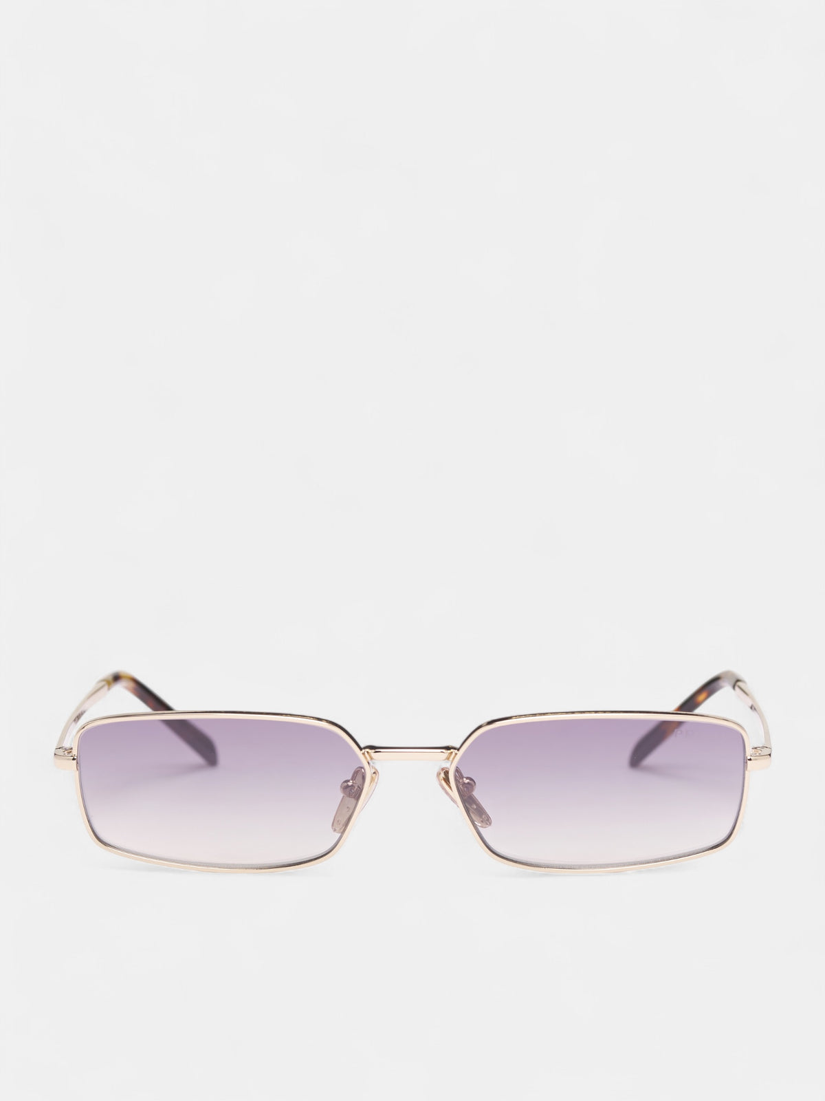 Gold Gradient A60S Rectangle Sunglasses (OPR-A605-PALE-GOLD-BLUE-SILVER)