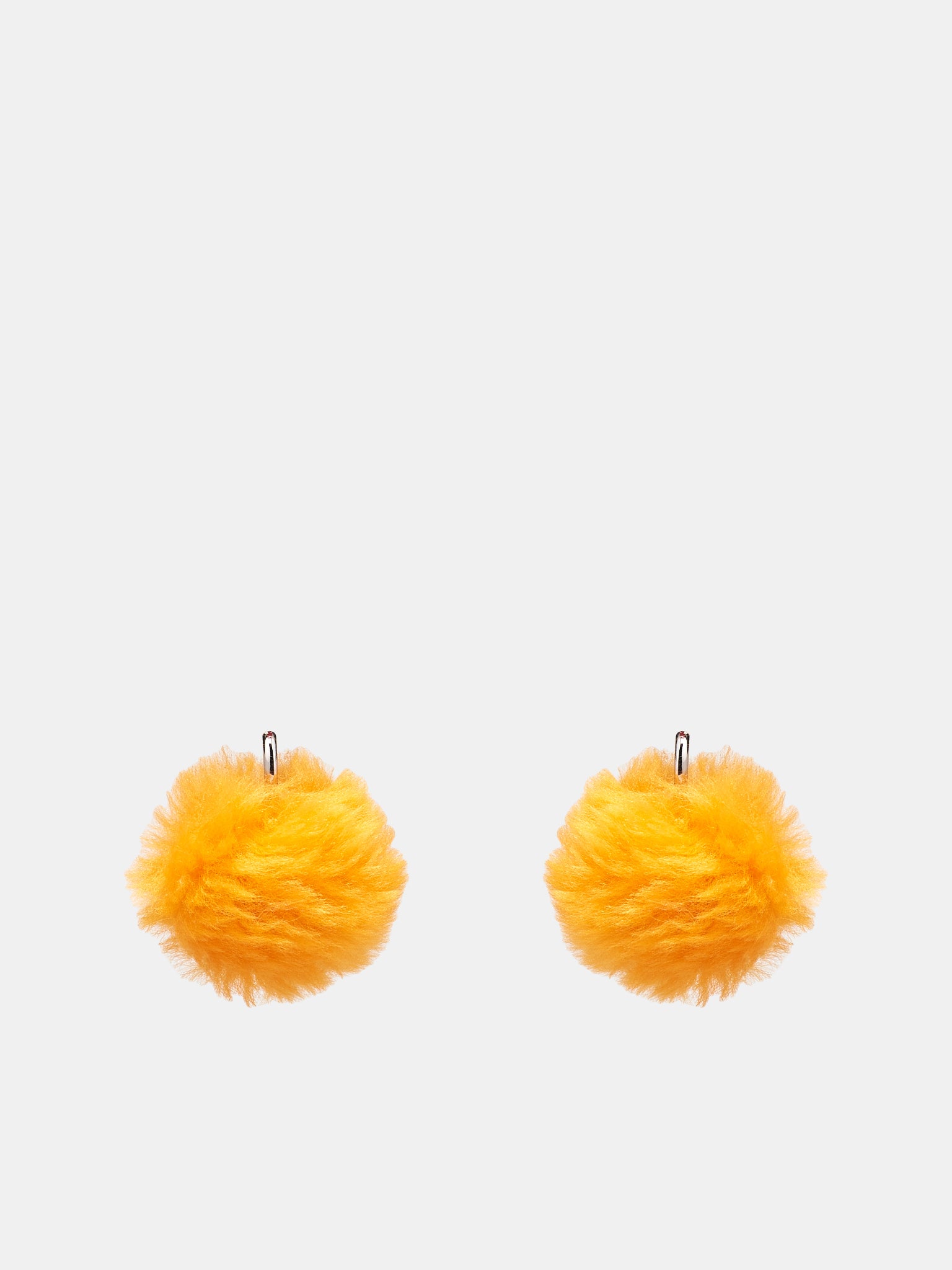 Fluffy Pom-Pom Earrings (ORMV0491A0-P6644-00R35-ORANGE)