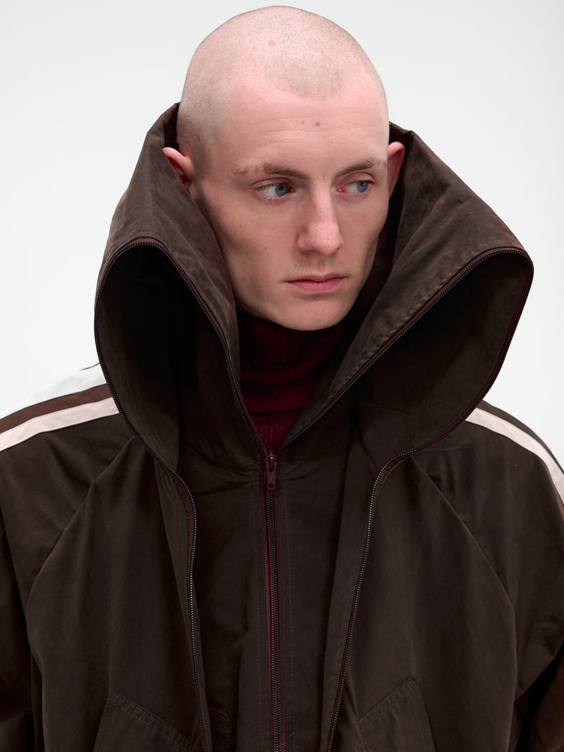Brown Layered Fusion Track Jacket (OU-001-A-BROWN)