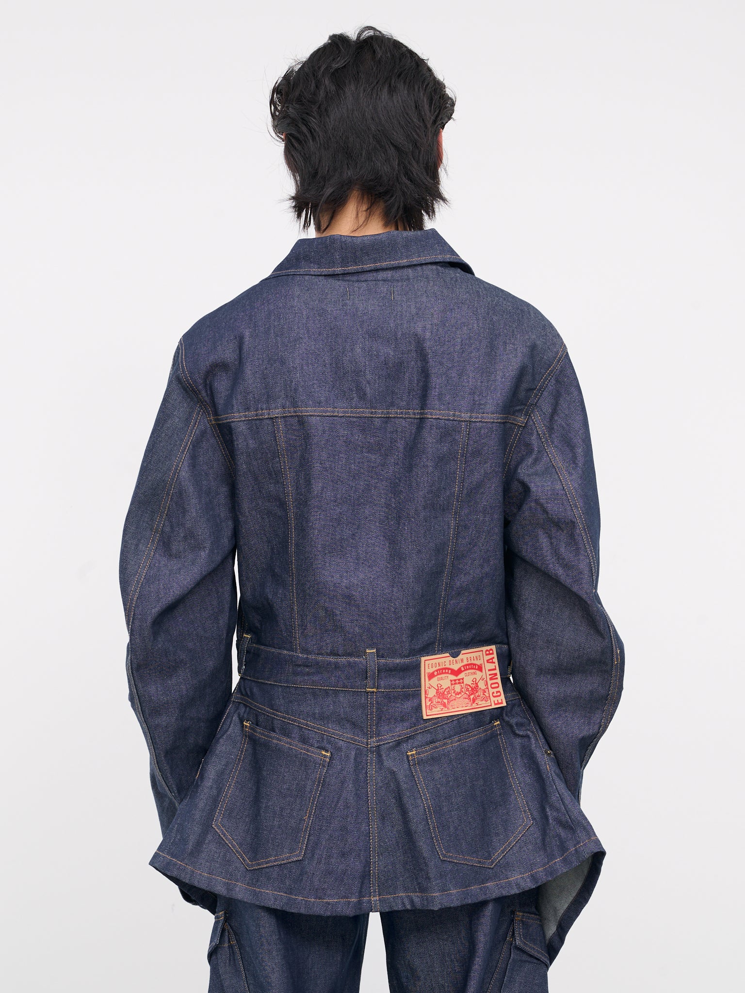 Deconstructed Raw Denim Jacket (OU-003-D-RAW)