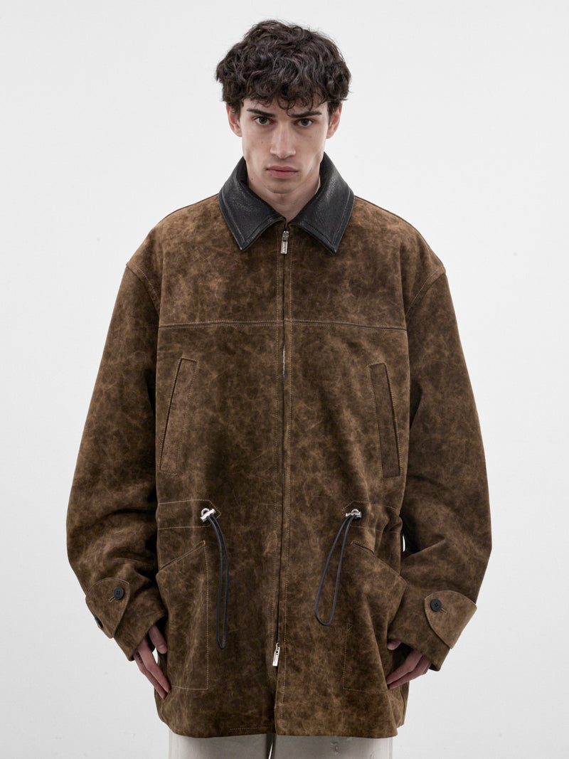 Havana Brown Nubuck Parka (OUM00175AC08C07-BROWN)