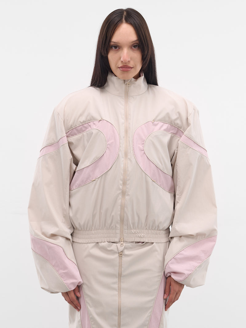 Beige Ronan Oversized Track Jacket (OW06-W15-810-BEIGE)