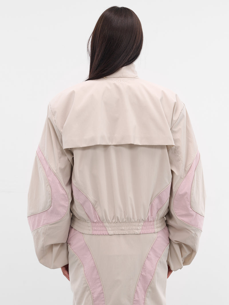 Beige Ronan Oversized Track Jacket (OW06-W15-810-BEIGE)