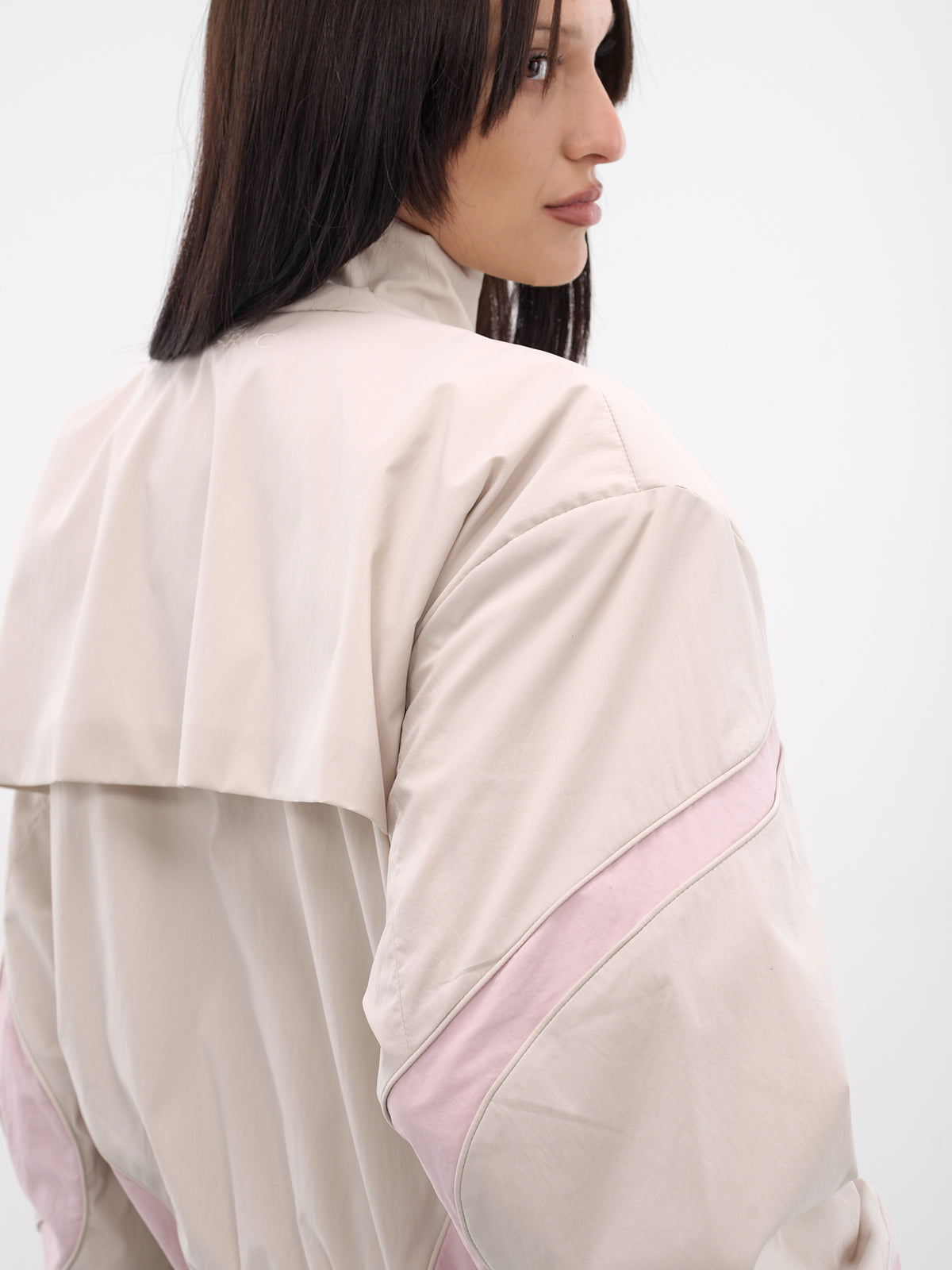 Beige Ronan Oversized Track Jacket (OW06-W15-810-BEIGE)