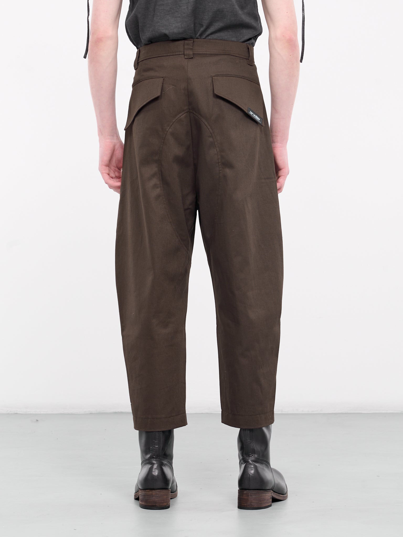 Cocoon Shaped Trousers (P-01-H-BROWN)