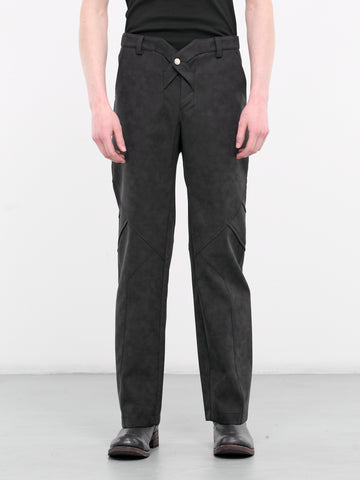 90's GREY STRAIGHT TROUSERS – SULLEN TOKYO