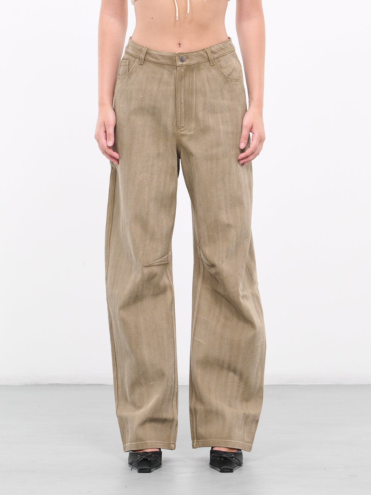 Denim Trousers (P003-MINERAL-BEIGE)