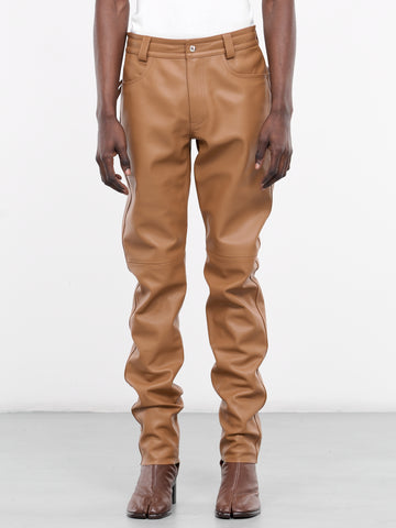Leather Pants (P021-L005-COGNAC)