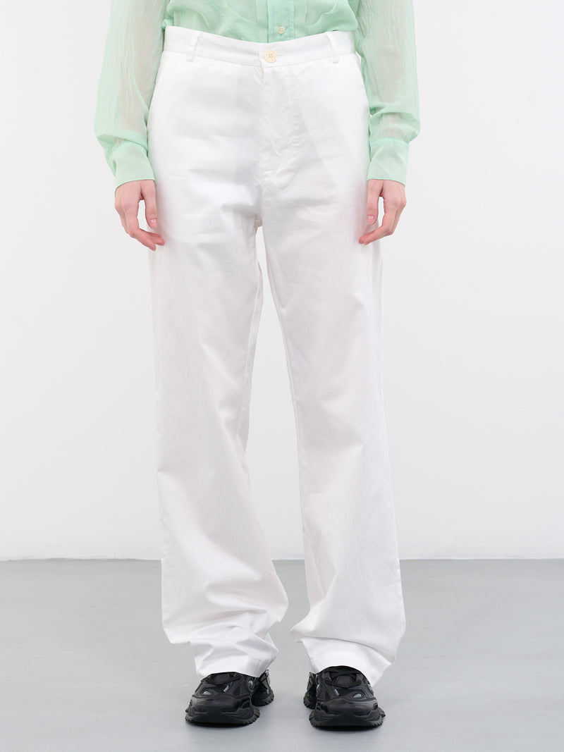 Cotton Trousers (P02A-WHITE)