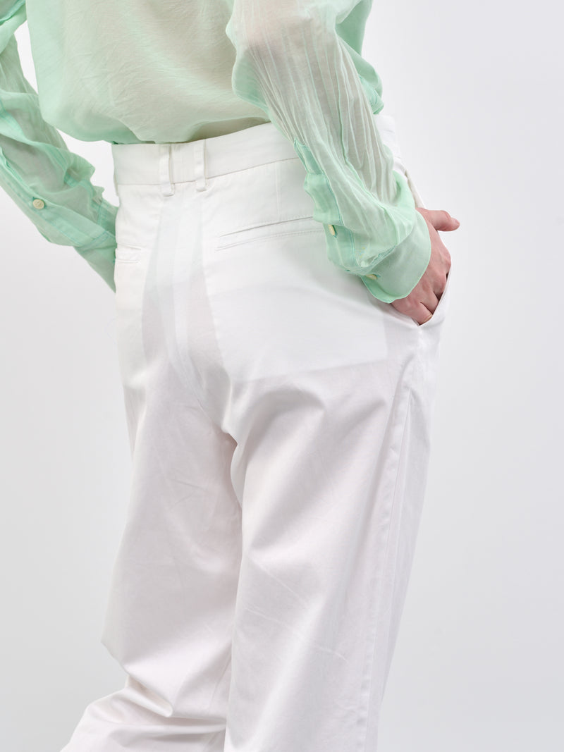 Cotton Trousers (P02A-WHITE)