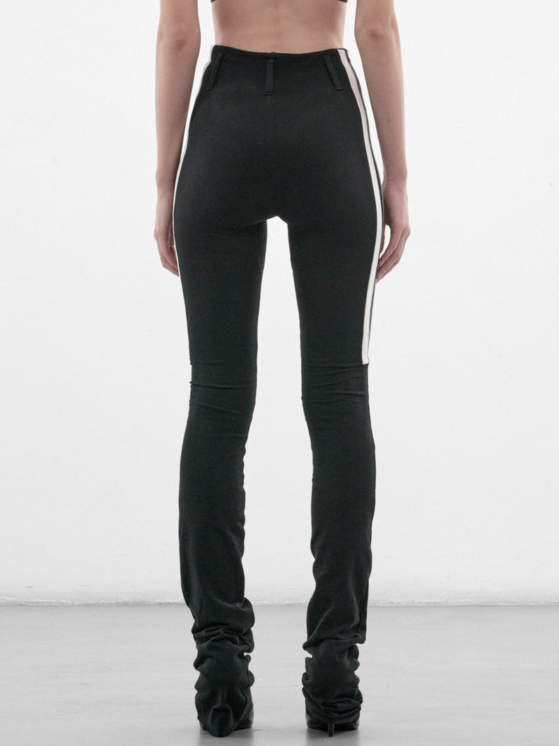 Black Sport Stripe Leggings (P03-02-001BL-BLACK)
