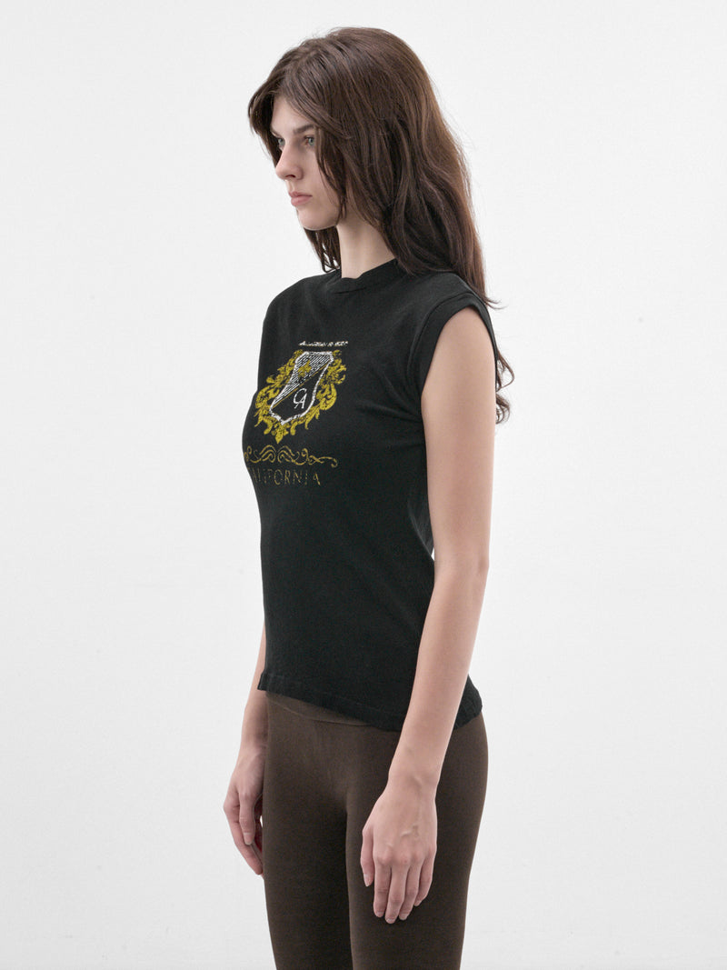 Black Crest Graphic Tee (P03-03-014BK-BLACK)