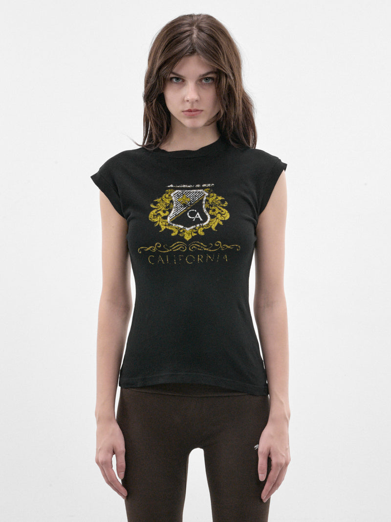 Black Crest Graphic Tee (P03-03-014BK-BLACK)