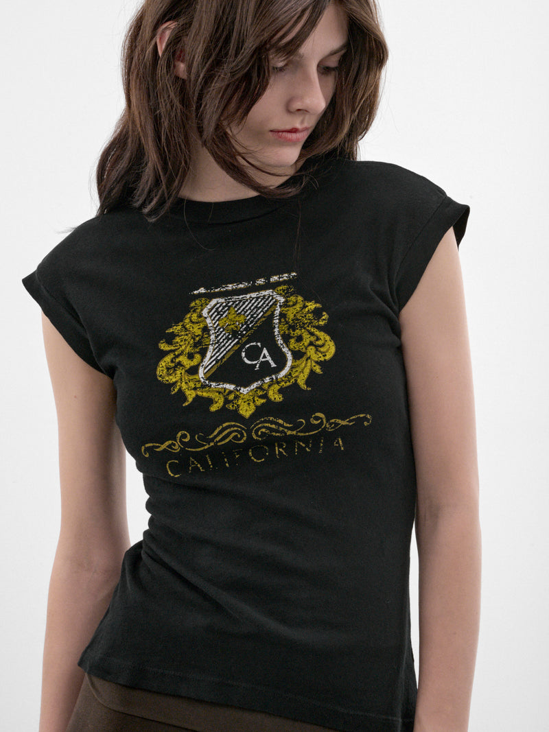 Black Crest Graphic Tee (P03-03-014BK-BLACK)