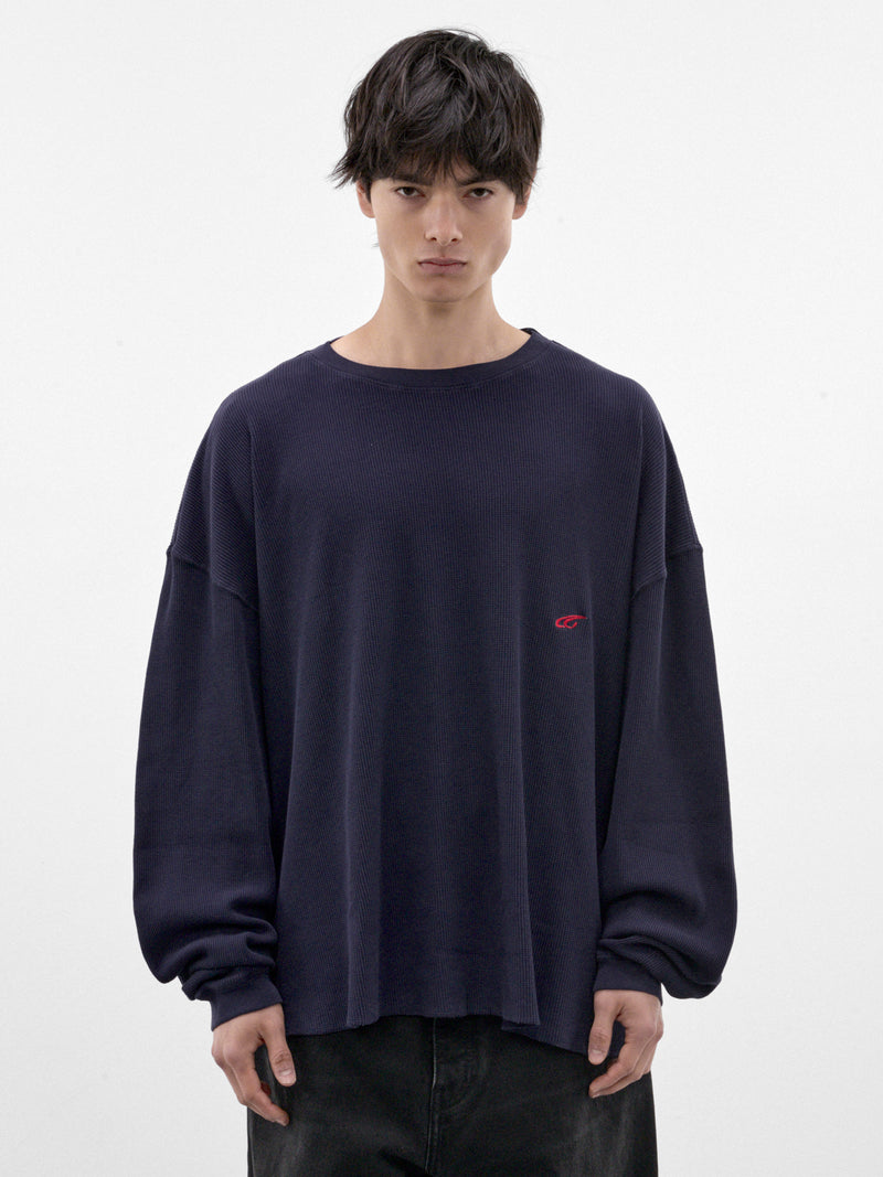 Navy Cotton Long Sleeve Tee (P03-03-021NV-NAVY)