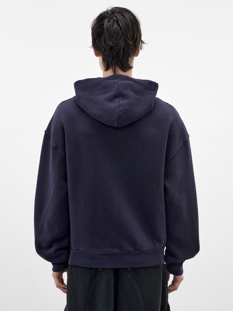 Navy Cotton Jaw Zip Hoodie (P03-04-029NV-NAVY)