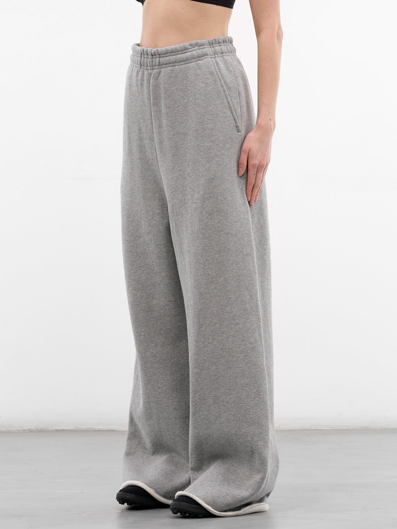 Gray Cotton Baggy Elongated Sweatpants (PA01012-GREY-MARLE)